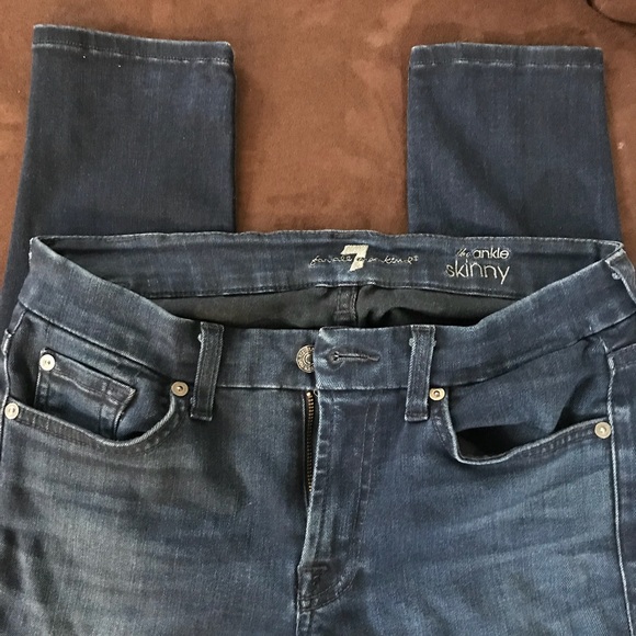 7 FOR ALL MANKIND ANKLE SKINNY - Picture 1 of 4